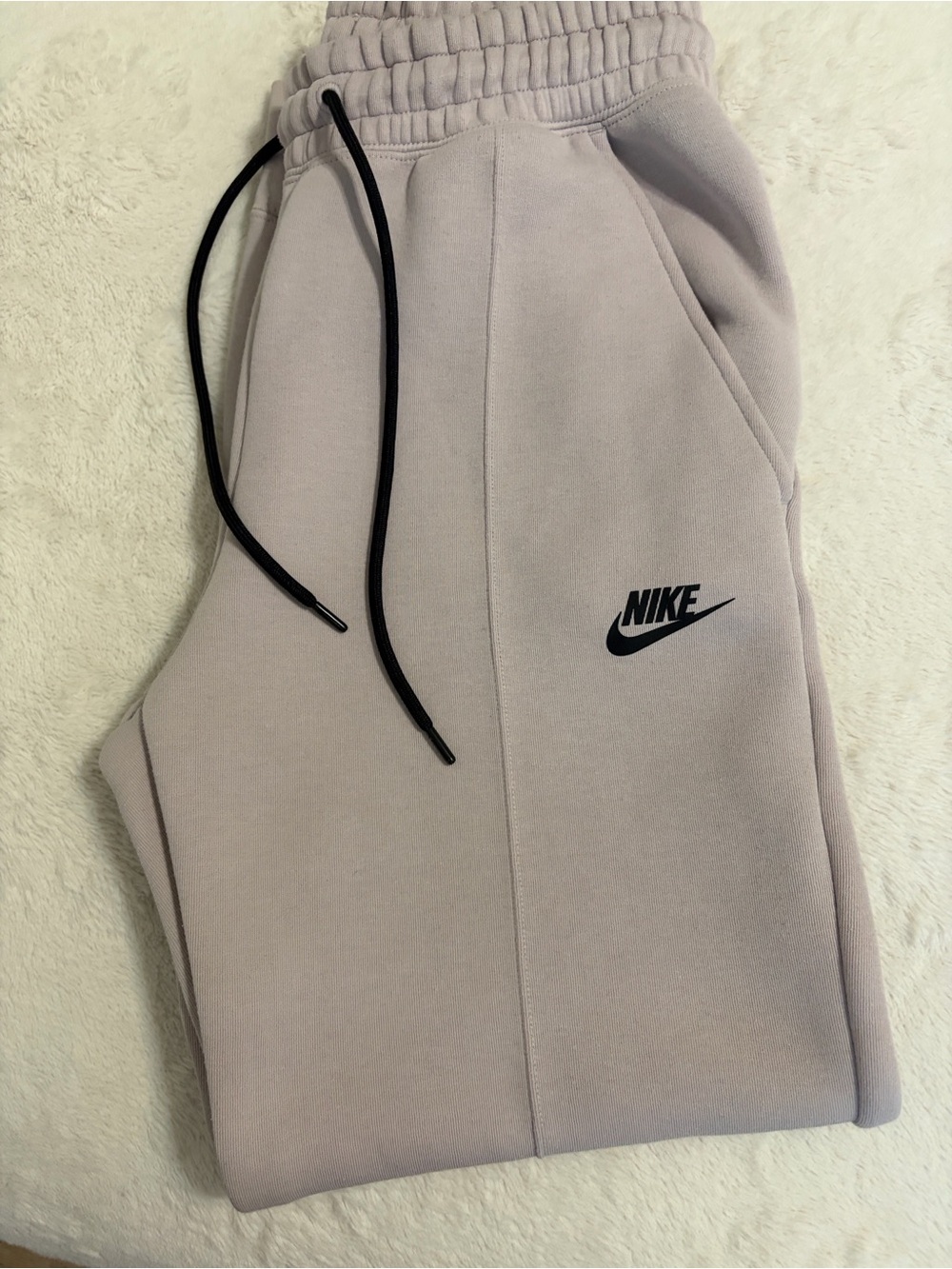 Nike Women's Light Lavender Jogger Pants with Black Accents - Picture 3 of 7